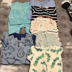 All 3-6 months Old Navy, Nike, Carters, Cat and Jack  Pajamas and outfits.
